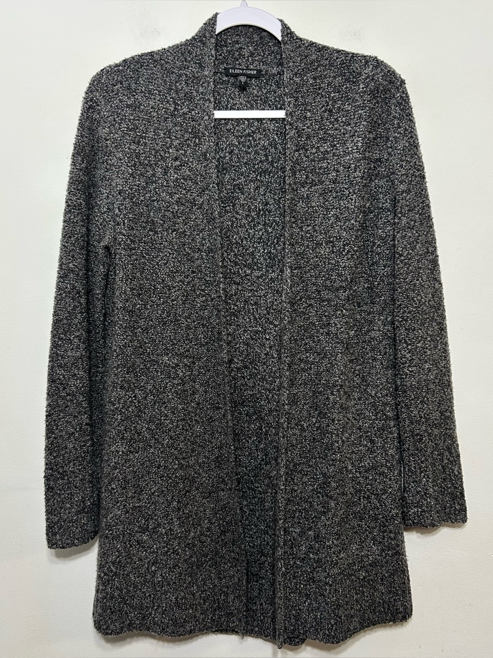 Eileen Fisher Merino Wool Cashmere Open Front Cardigan Sweater Womens Size Small
